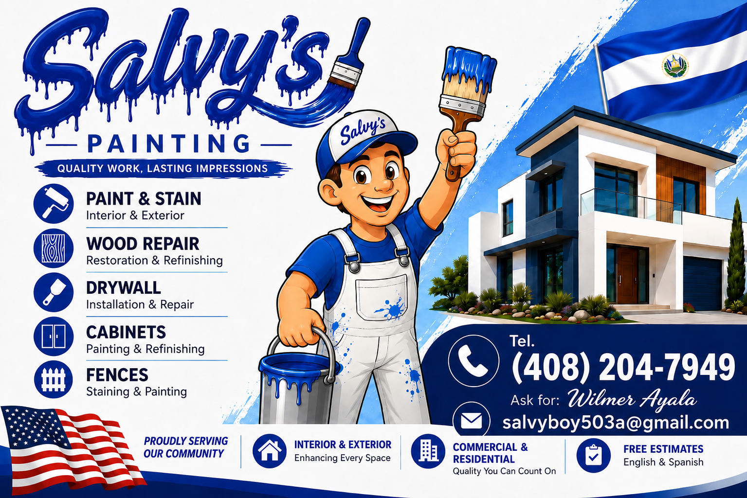 Salvy's Painting logo